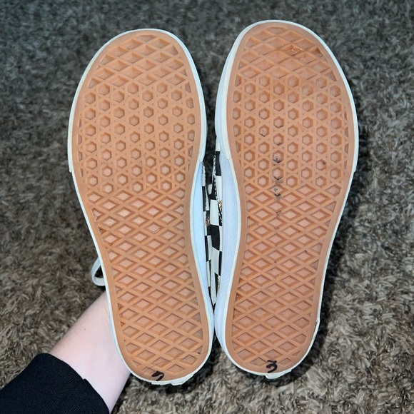 Vans Low Top Checkered W Bees Sneakers Size 5.5 - Picture 7 of 9